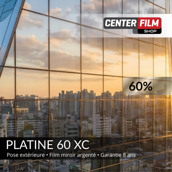 PLATINE 60 XC - Film miroir sans tain pour batiment