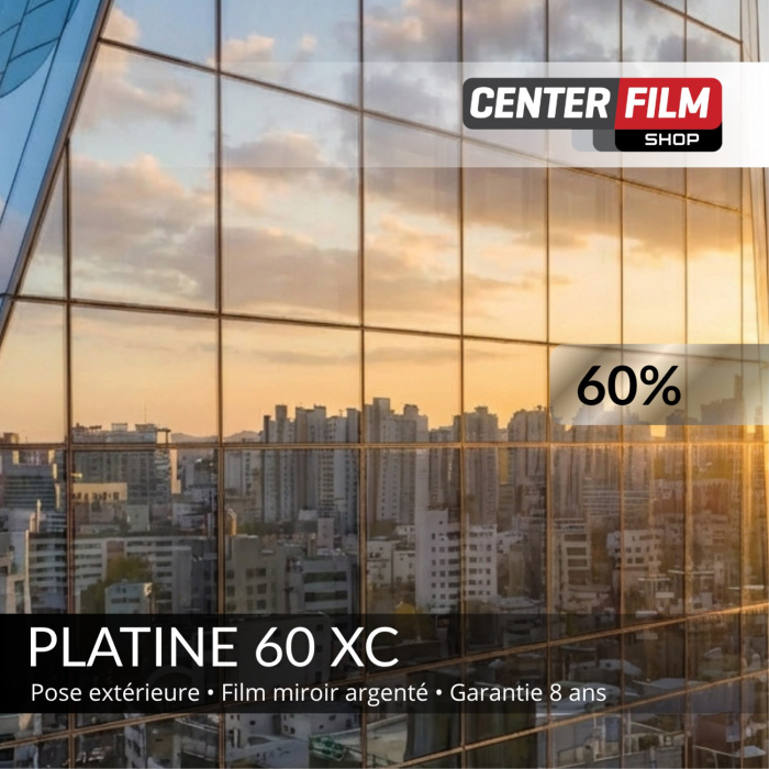 PLATINE 60 XC - Film miroir sans tain pour batiment