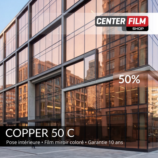COPPER 50 C - Film miroir coloré pour batiment