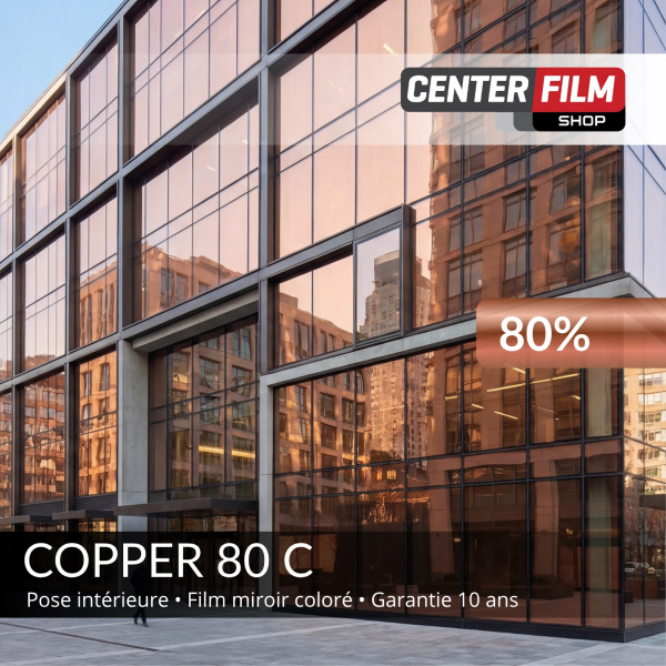 COPPER 80 C - Film miroir coloré pour batiment