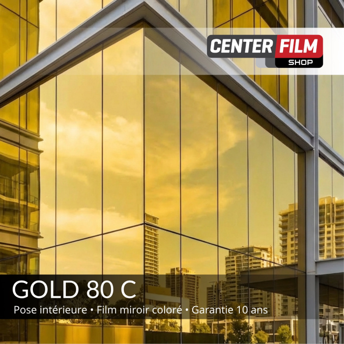 GOLD 80 C - Film miroir coloré pour batiment