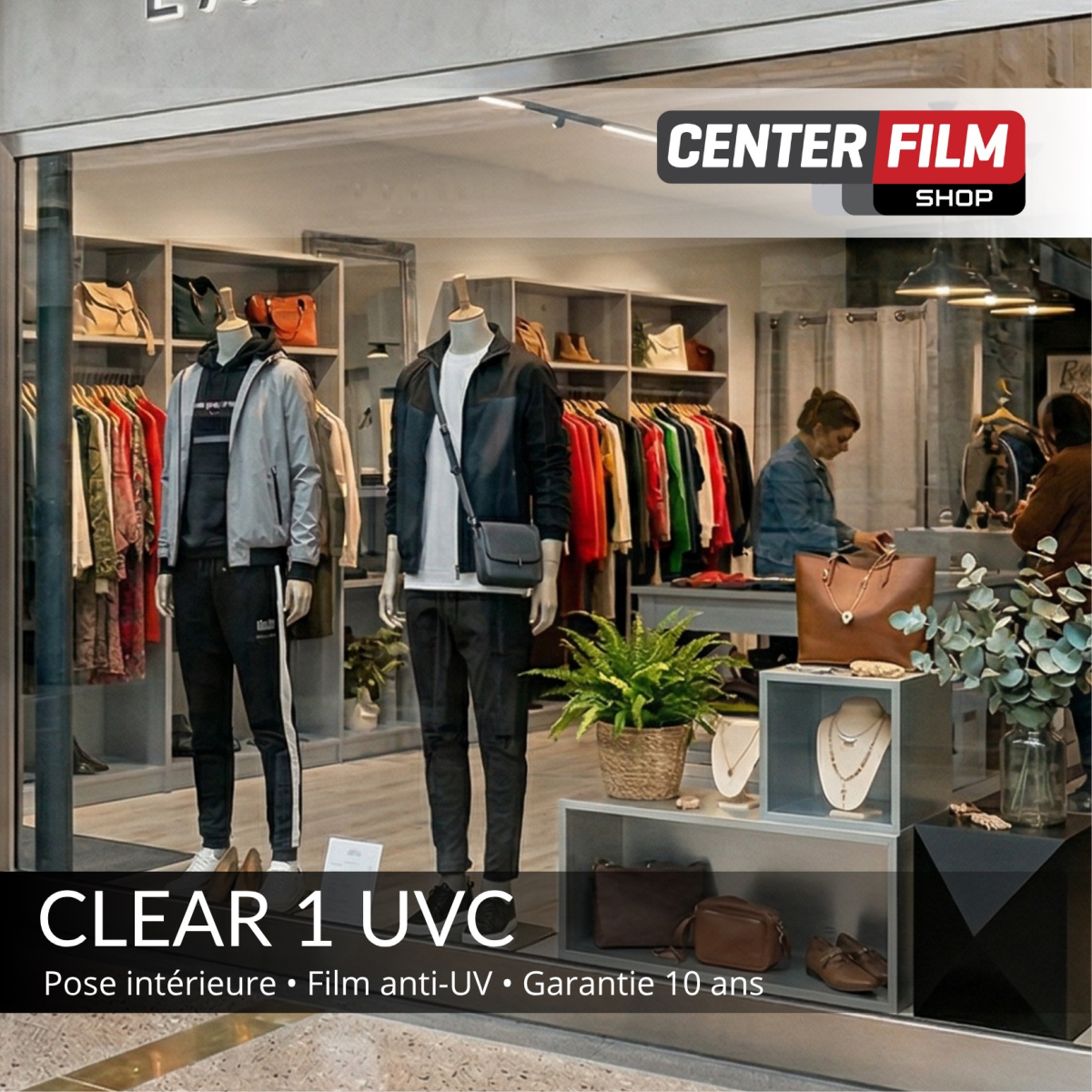 CLEAR 1 UVC - Film anti-uv pour batiment | Center Film