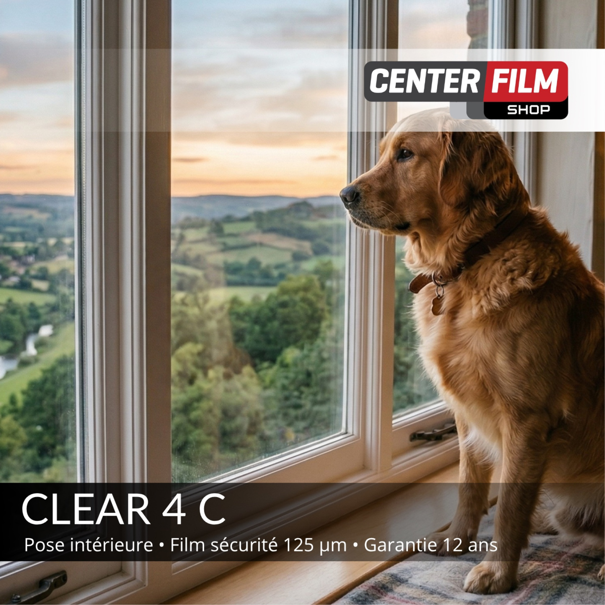 CLEAR 4 C - Film sécurité 125 μm pour batiment