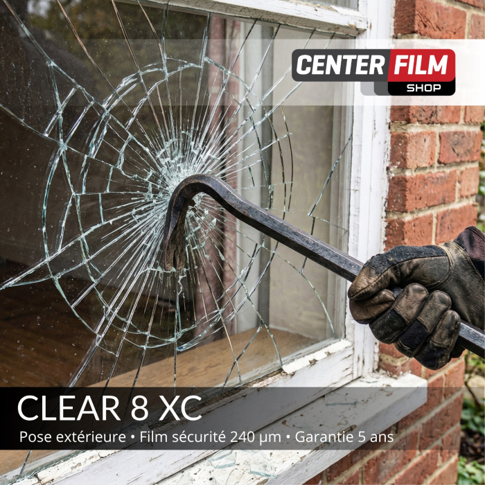 CLEAR 8 XC - Film sécurité 240 μm pour batiment
