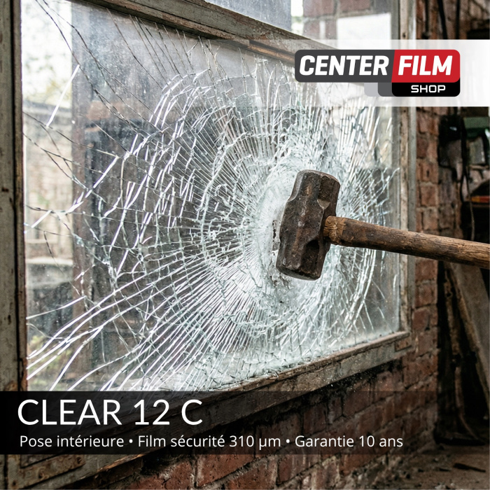 CLEAR 12 C - Film sécurité 310 μm pour batiment