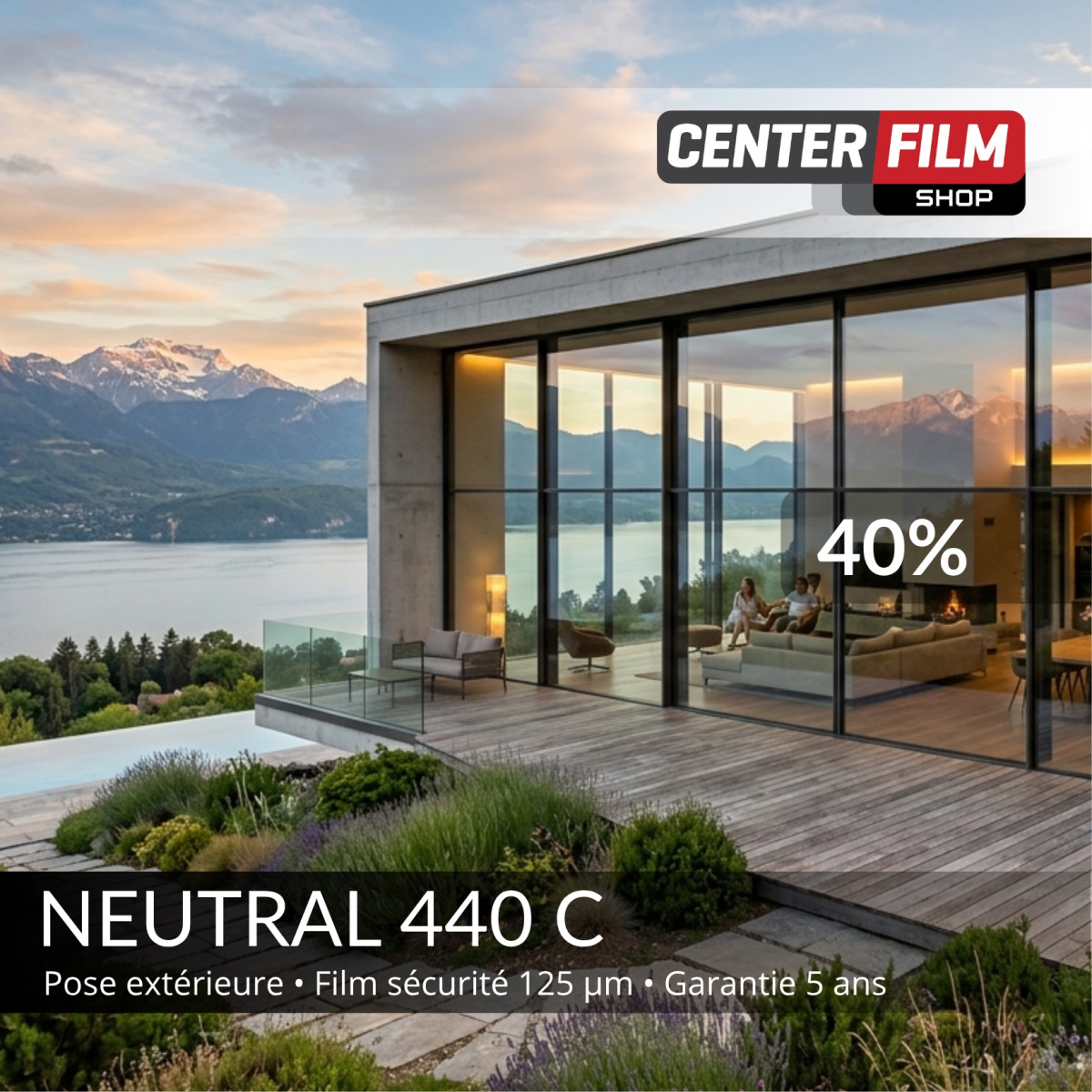 NEUTRAL 440 C - Film sécurité 125 μm pour batiment