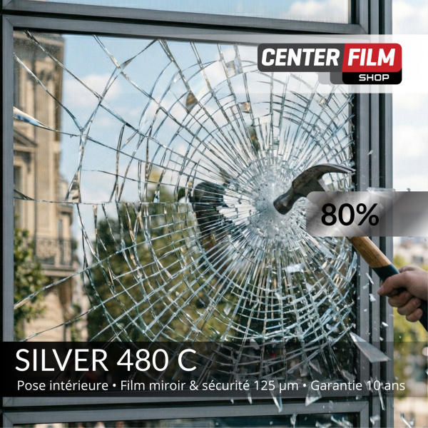 SILVER 480 C - Film miroir & sécurité pour batiment