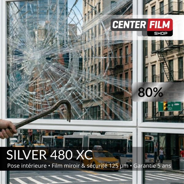 SILVER 480 XC - Film miroir & sécurité pour batiment