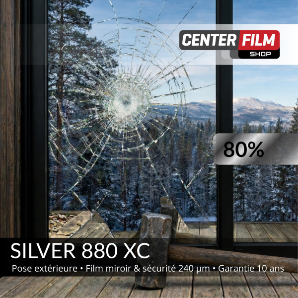 SILVER 880 C - Film miroir & sécurité pour batiment