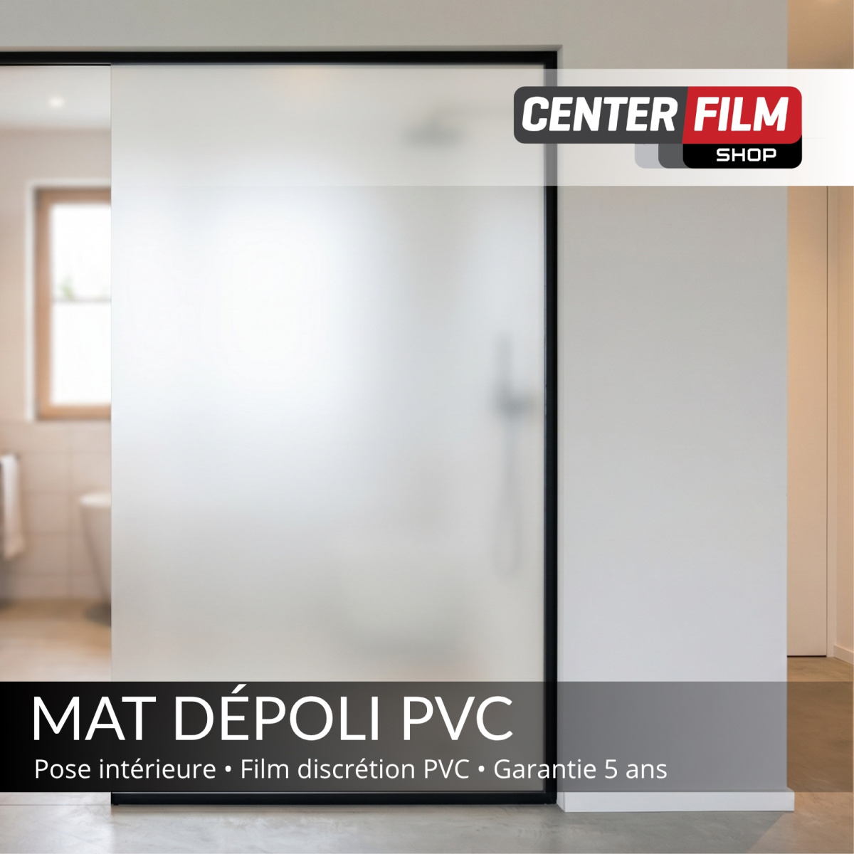 MAT DEPOLI PVC - 50 m - Film discrétion mat PVC… | Center Film