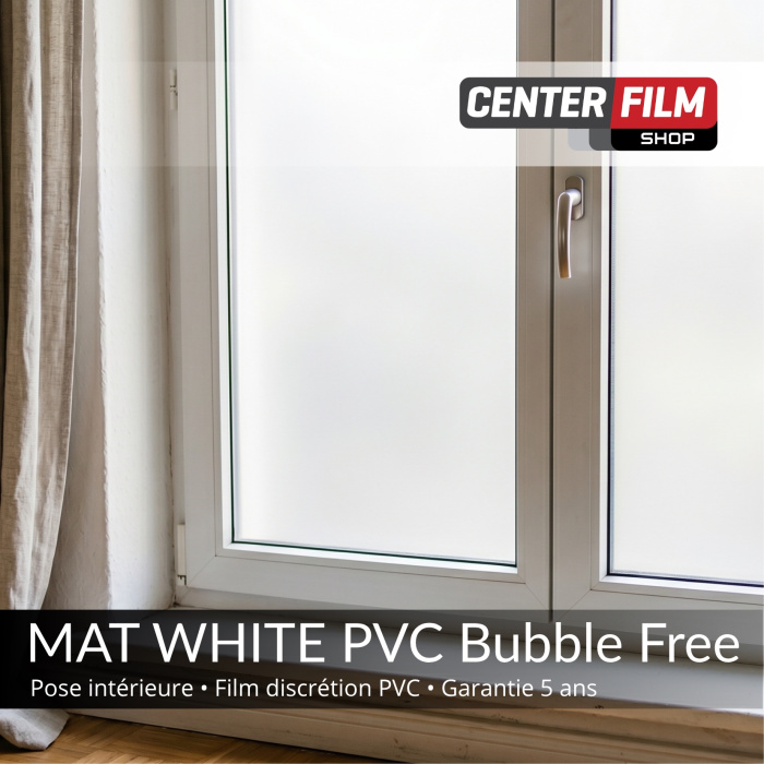 MAT WHITE PVC - Bubble Free - 50 m - Film… | Center Film