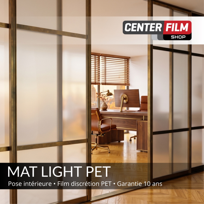 MAT LIGHT PET - Film discrétion mat PET pour… | Center Film