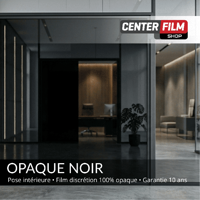 OPAQUE NOIR - Film discrétion 100% opaque pour… | Center Film