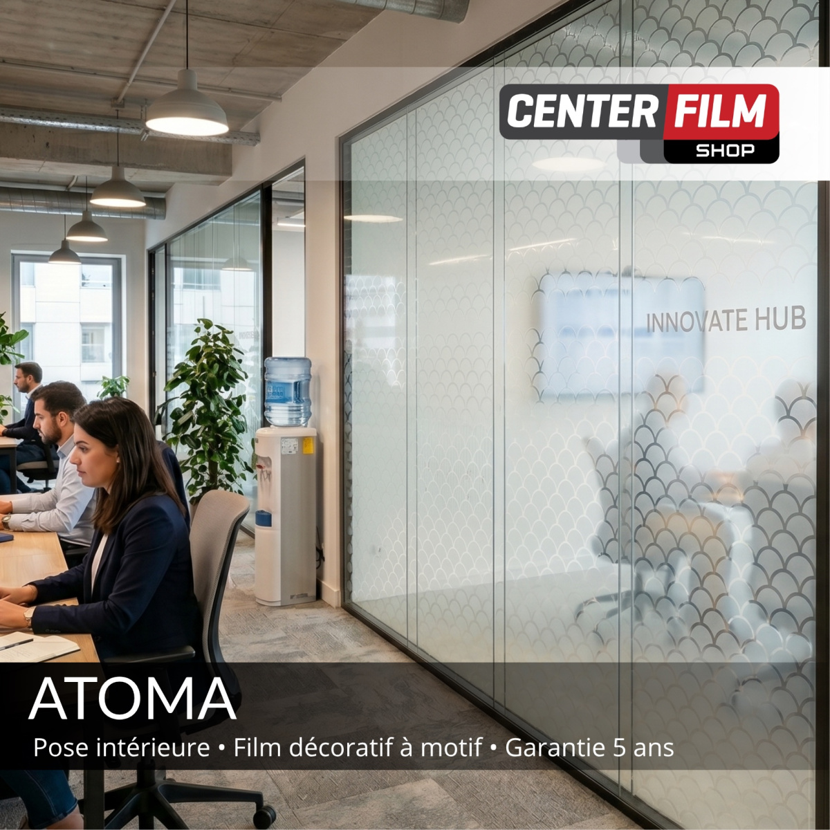 ATOMA - Film décoratif à motif uni pour batiment | Center Film