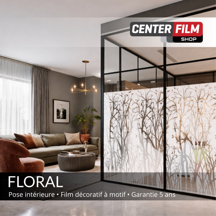 FLORAL - Film décoratif à motif uni pour batiment | Center Film