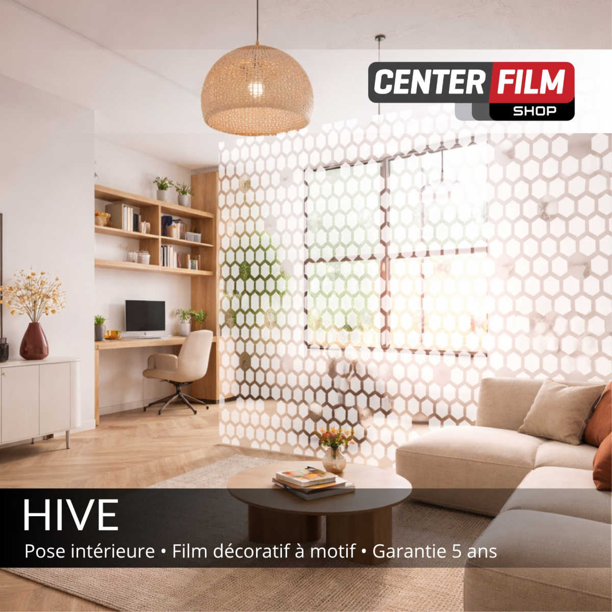 HIVE - Film décoratif à motif uni pour batiment | Center Film