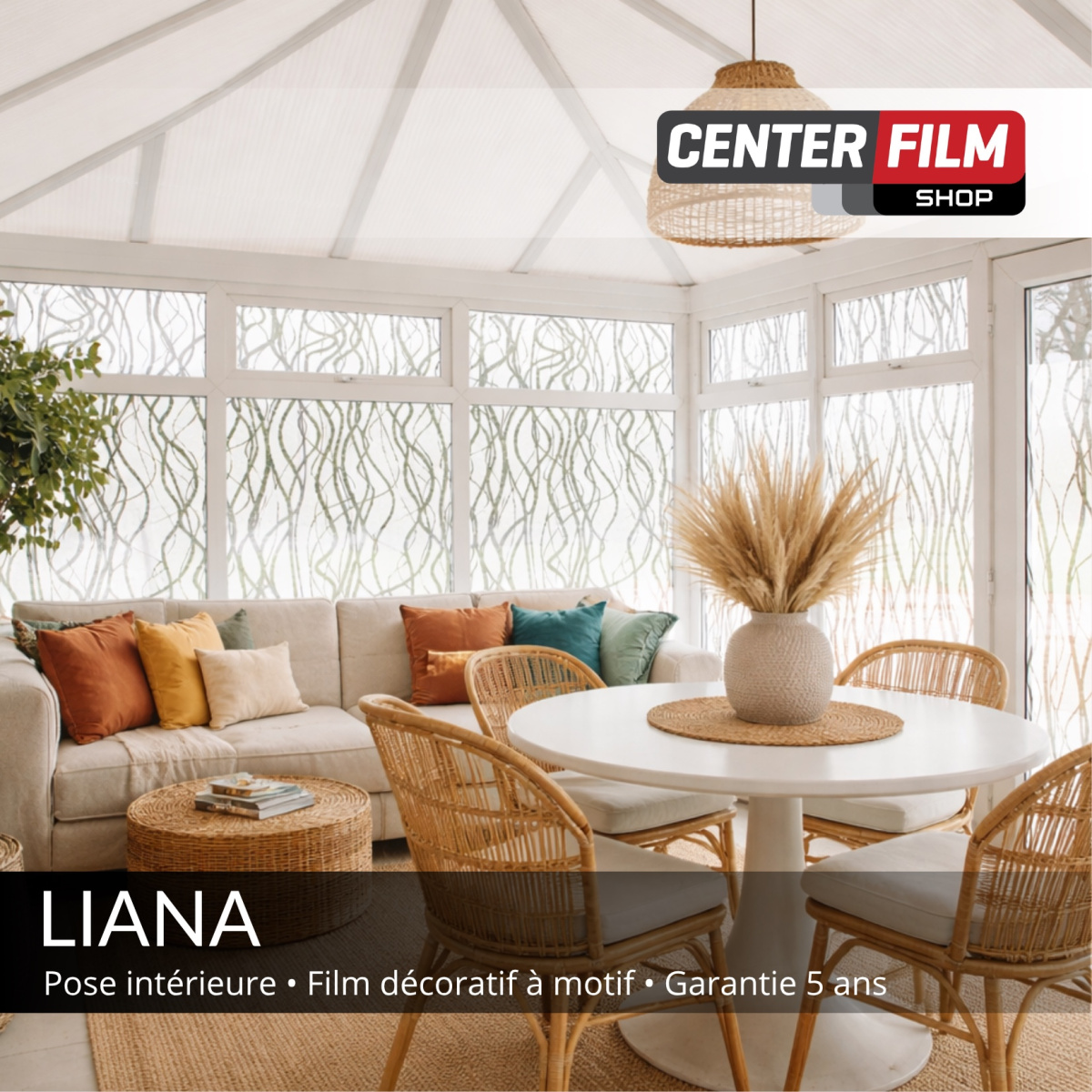 LIANA - Film décoratif à motif uni pour batiment | Center Film