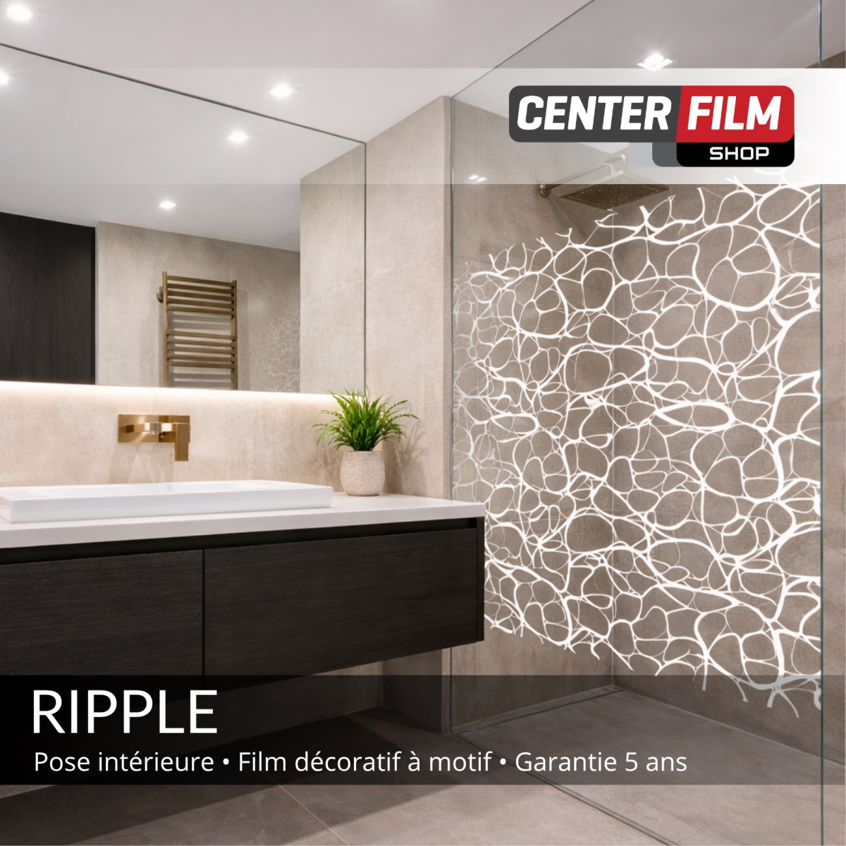 RIPPLE - Film décoratif à motif uni pour batiment | Center Film
