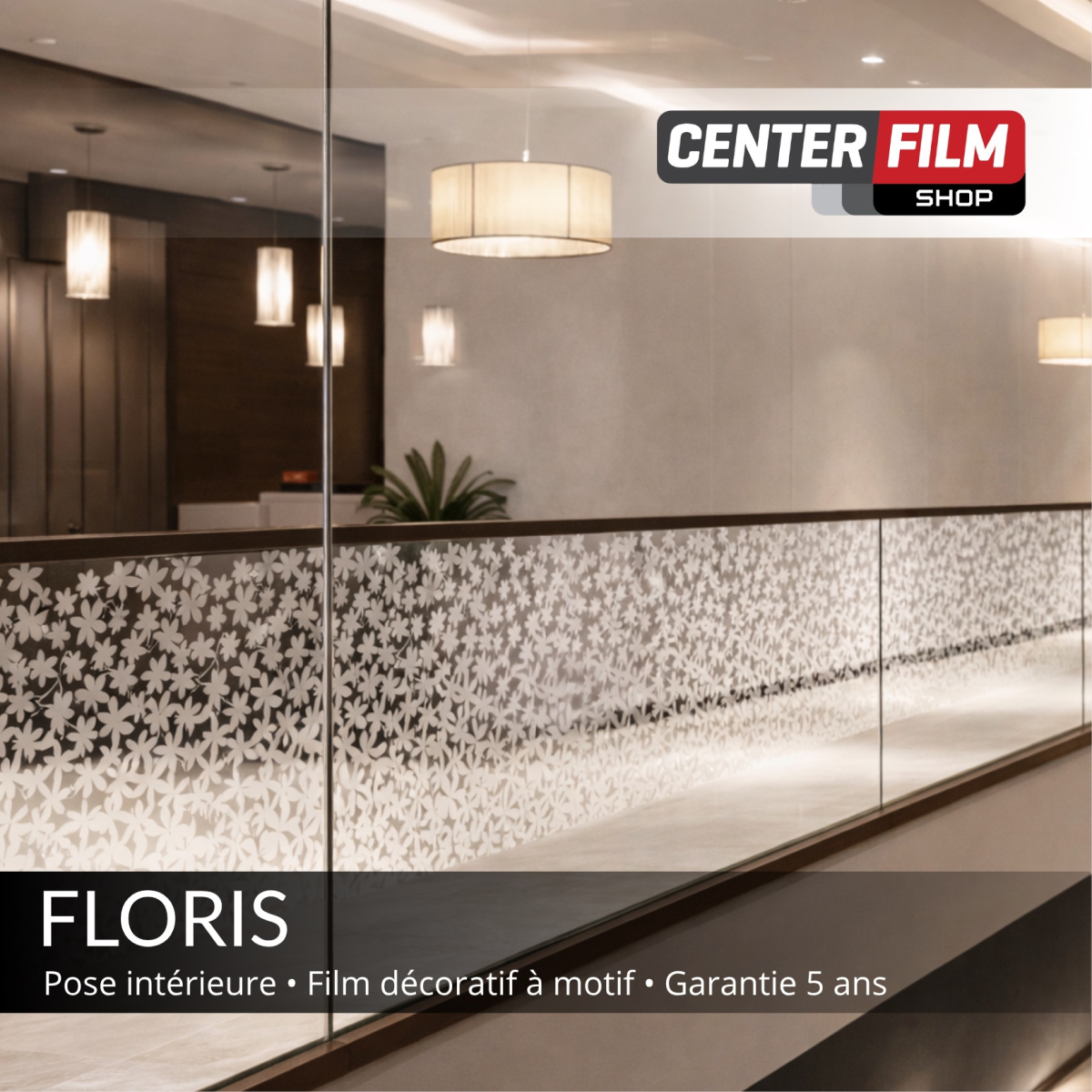 FLORIS - Film décoratif à motif dégradé pour… | Center Film