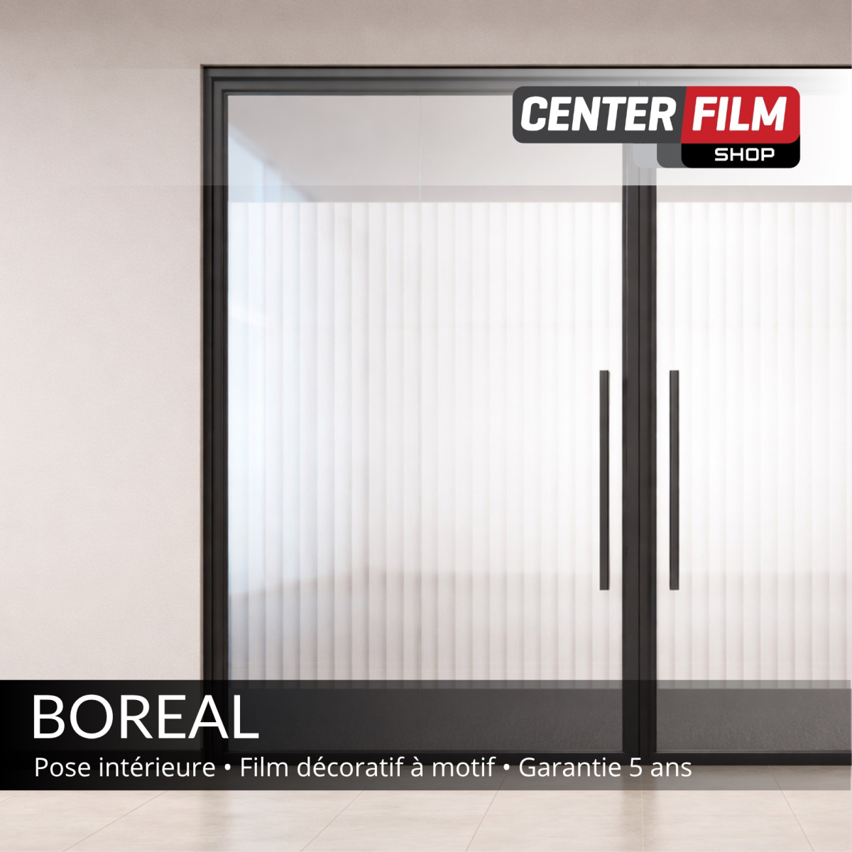 BOREAL - Film décoratif à motif ligne pour batiment | Center Film