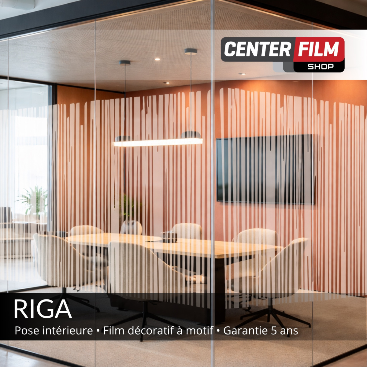RIGA - Film décoratif à motif ligne pour batiment | Center Film