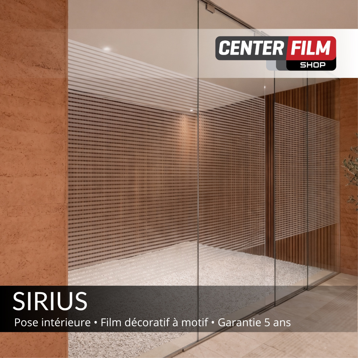 SIRIUS - Film décoratif à motif ligne pour batiment | Center Film