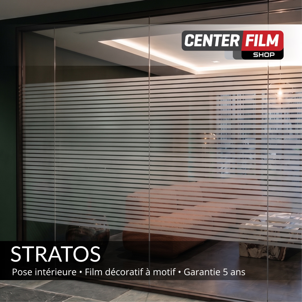 STRATOS - Film décoratif à motif ligne pour… | Center Film