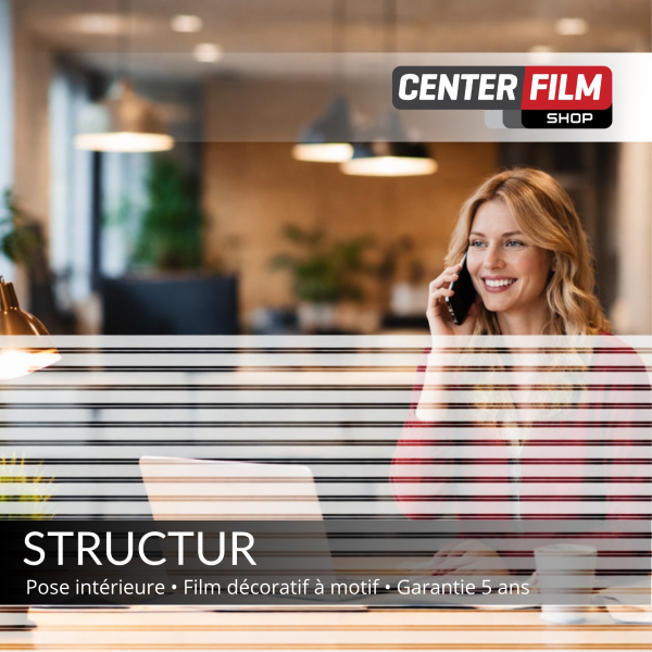 STRUCTUR - Film décoratif à motif ligne pour… | Center Film