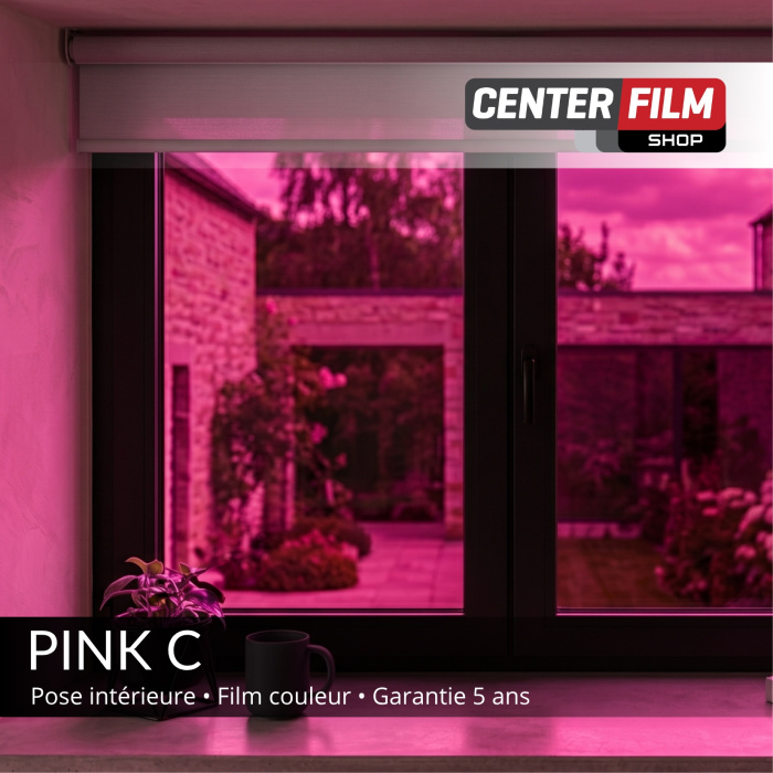 PINK C - Film couleur transparent pour batiment | Center Film