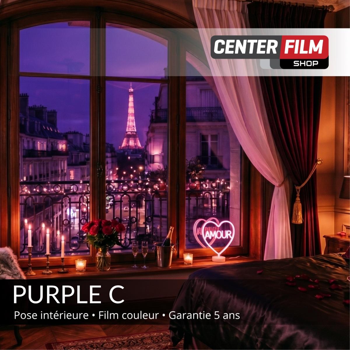 PURPLE C - Film couleur transparent pour batiment | Center Film