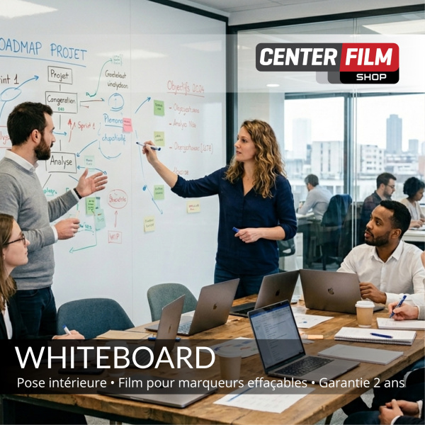 WHITEBOARD - Film compatible marqueurs effaçables… | Center Film