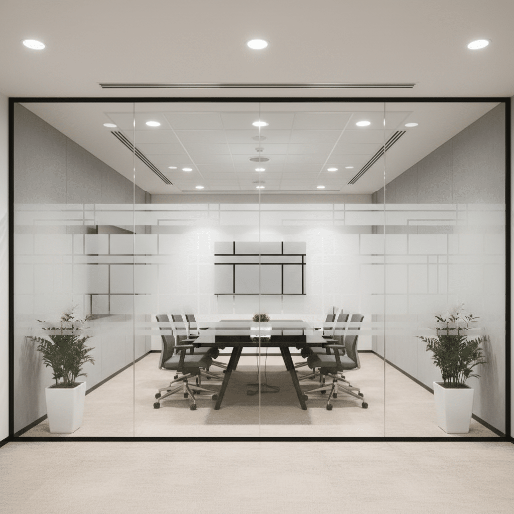 Film occultant depoli pour vitrage