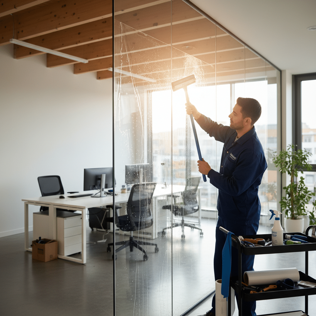 Poseur professionnel de film pour vitrage